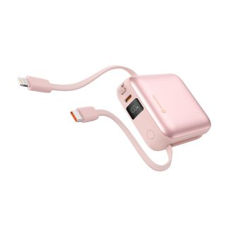 Swissten SPACE Power Bank Universal External Battery USB-C / Lightning / 10000 mAh Pink (22013985)