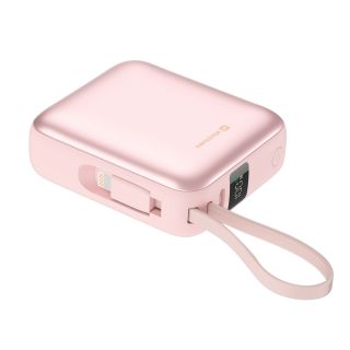 Swissten SPACE Power Bank Universal External Battery USB-C / Lightning / 10000 mAh Pink (22013985)