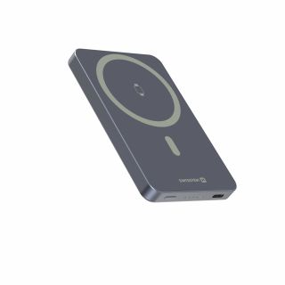 Swissten FUSION Power Bank Universal External Battery MagSafe / Apple Watch / 5000 mAh Silver (22013982)