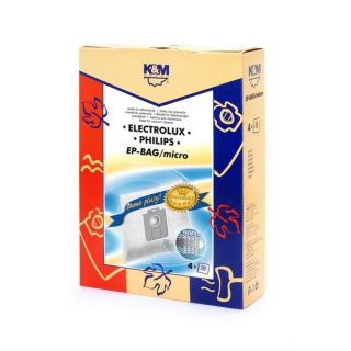 K&M Vacuum cleaner bag ELECTROLUX-PHILIPS S-BAG (4pcs) (KM-EP-BAG)