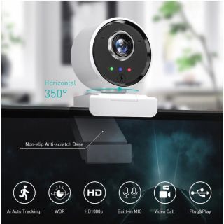 EDUP 1080P Full HD Web Camera / Autofocus / Smart WiFi with Microphone / Portrait Tracking / USB / 4K (EP-1080P4S)