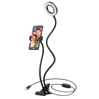 Platinet PMRL3 LED Ring Light with flexible phone clip (PMRL3)