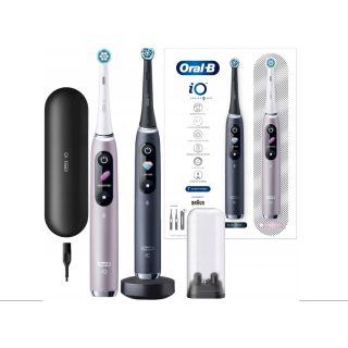 Oral-B iO Series 9 Duo Pack Magnetic Electric toothbrush Kit Black / Pink (4210201411550)