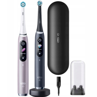 Oral-B iO Series 9 Duo Pack Magnetic Electric toothbrush Kit Black / Pink (4210201411550)