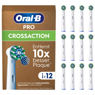 ORAL‑B CrossAction Replacement Brush Heads White 12 pcs (8006540859827)
