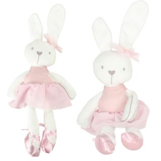 RoGer Plush Toy Rabbit In Pink Dress 42cm (5903039711839)
