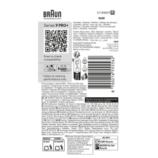 Braun Series 9 96M Shaving head (96M)