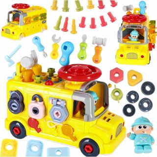 RoGer 6in1 Manipulative Bus Toy (5903039770065)