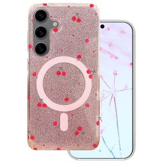 Mocco Cherry Mag Back Case for Samsung Galaxy S24 / S25 (MO-CMC-SA-S24-PI)