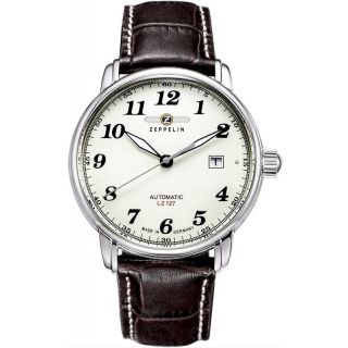 Zeppelin LZ127 Graf Zeppelin Automatic 7656-5 Men’s Watch 40mm Beige Dial (7656-5)