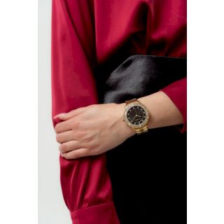 Paul Lorens Quartz Women’s Watch 38mm Gold Case Black Dial (PL8527B2-1D1)
