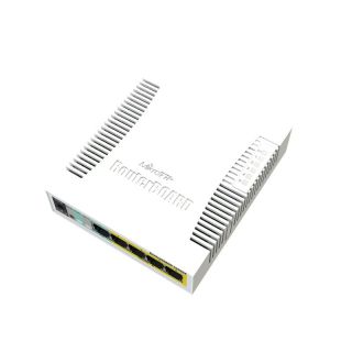 MikroTik RB260GSP PoE Switch 5x 1000Mb/s + 1x SFP 1.25Gbps (CSS106-1G-4P-1S)