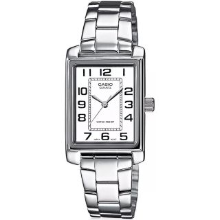 Casio Timeless LTP-1234PD-7BEG Women’s Watch 21mm Silver Case White Dial (LTP-1234PD-7BEG)