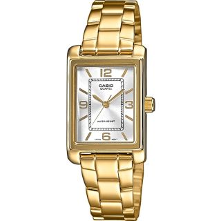 Casio Timeless LTP-1234PG-7AEG Women’s Watch 21mm Gold Case Silver Dial (LTP-1234PG-7AEG)