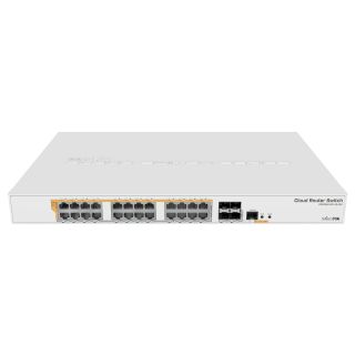 MikroTik CRS328-24P-4S+RM Cloud Core Router Switch 24x 1000Mb/s PoE+, 4x SFP+ 10G (CRS328-24P-4S+RM)