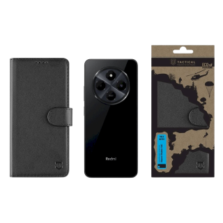 Tactical Field Notes Cover for Xiaomi Redmi 14C 4G/A4 5G/Poco C75 / black (TA-57983123287)