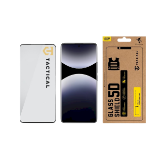 Tactical Glass Shield 5D for Xiaomi Redmi Note 14 Pro 4G/5G, Poco X7 5G / black (TA-57983124113)