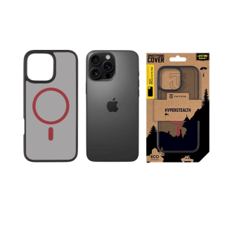 Tactical MagForce Hyperstealth 2.0 Cover for iPhone 16 Pro Max / black/red (TA-57983121869)
