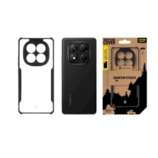 Tactical Quantum Stealth Cover for Xiaomi Redmi Note 14 Pro 5G/X7 5G / clear/black (TA-57983124213)