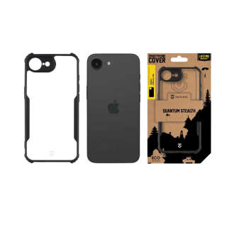 Tactical Quantum Stealth Cover for Apple iPhone 16e / clear/black (TA-57983124309)