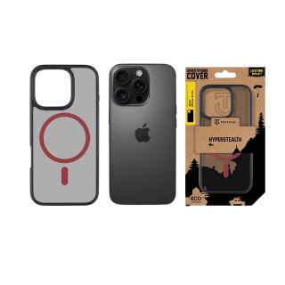 Tactical MagForce Hyperstealth 2.0 Cover for iPhone 16 Pro / black/red (TA-57983121867)