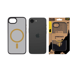 Tactical MagForce Hyperstealth 2.0 Cover for iPhone 16e / black/yellow (TA-57983124457)