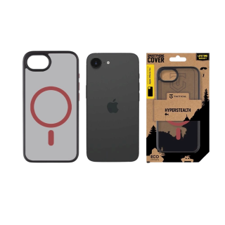 Tactical MagForce Hyperstealth 2.0 Cover for iPhone 16e / black/red (TA-57983124456)