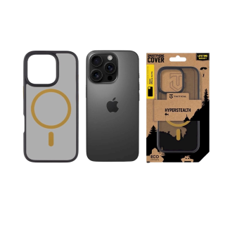 Tactical MagForce Hyperstealth 2.0 Cover for iPhone 16 Pro / black/yellow (TA-57983121866)