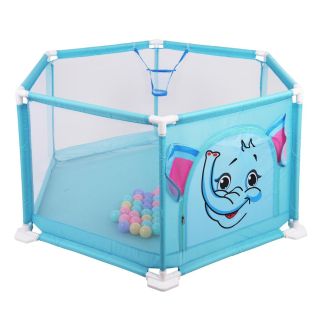 RoGer Elephant Baby Playpen With 50 Balls (5903864947564)