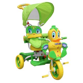 RoGer Duck Kids Tricycle With Handle Green (5903864979619)