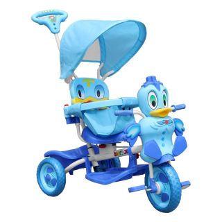 RoGer Duck Kids Tricycle With Handle Blue (5903864979633)