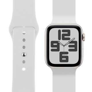 OBAL:ME Silicone Strap for Apple Watch 38-41mm S-M / white (57983126131)