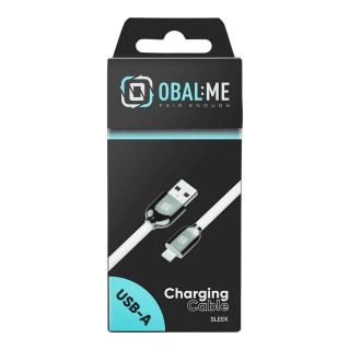 OBAL:ME Sleek USB-A/Lightning Charging Cable / White (OMAL12SWH)