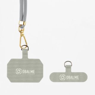 OBAL:ME NeckTag Allure Rope for Mobile Phone / Light Grey (57983126813)