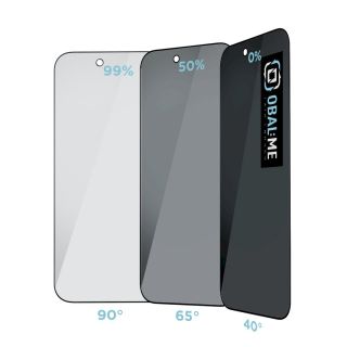 OBAL:ME Privacy 5D Glass Screen Protector for Apple iPhone Air / black (57983126931)