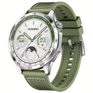 Huawei Watch GT 4 Classic Smartwatch 46mm Green Woven (55020BGV)