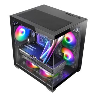 Mars Gaming MCVIEW2 Computer case mATX / black (MCVIEW2)