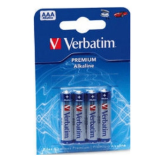 Verbatim Alkaline AAA Batteries 4pcs (49920V)