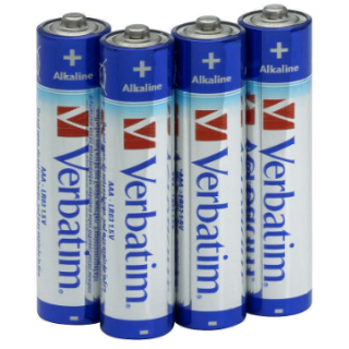 Verbatim Alkaline AAA Batteries 4pcs (49920V)
