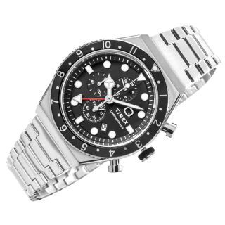 TIMEX Q Timex 3-Time Zone Chronograph TW2V69800 Men's Watch (TW2V69800)