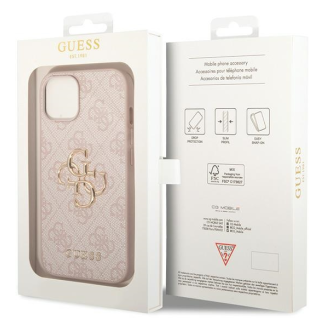 Guess PU Leather 4G Metal Logo Case for Apple iPhone 15 Plus (GUHCP15M4GMGPI)