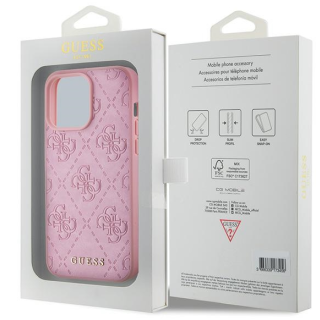 Guess PU Quilted 4G Classic Case for Apple iPhone 15 Pro (GUHCP15LP4EPMP)