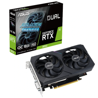 Asus Dual GeForce RTX 3050 Graphics Card 8GB GDDR6 (90YV0GH6-M0NA00)