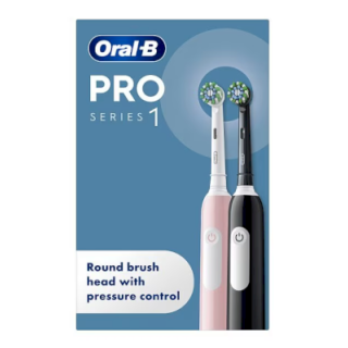 Oral-B Pro 1 Duo pack Electric toothbrush black/pink (8001090915191)