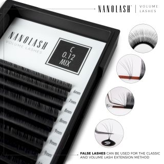 Nanolash Volume Lashes 0.12 C 9 mm (5905997306287)
