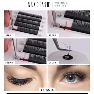 Nanolash Volume Lashes 0.07 C 10 mm (5905997306171)