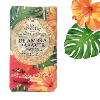 Nesti Dante With Love & Care Vegetal Soap De Ambra Papaver 250 g (837524003695)