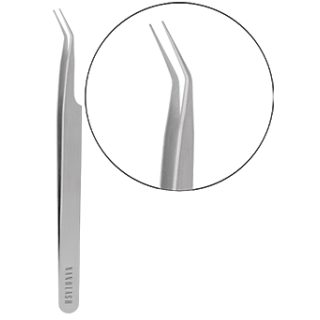 Nanolash Eyelash Tweezers Curved (5905997306416)