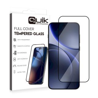 Quik Accessories Full Cover Tempered Glass for Samsung Oppo Find X9 (QK-TG-OPPO-FX9)