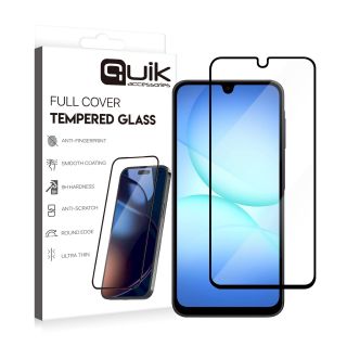Quik Accessories Full Cover Tempered Glass for Samsung Galaxy A17 (QK-TG-SM-A17)